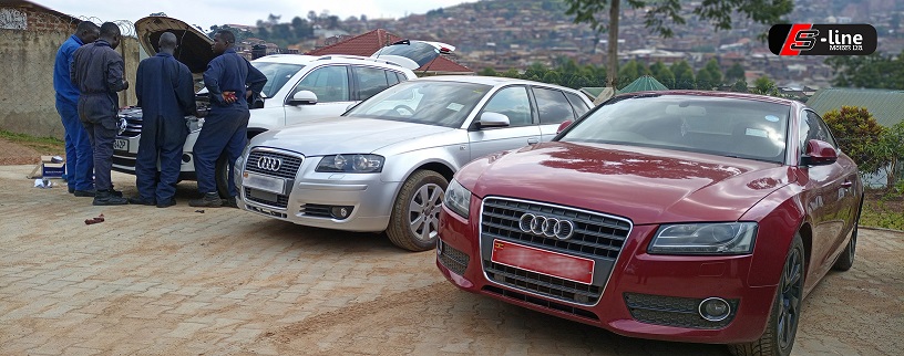 VW and Audis at S-Line Motors Ltd, the first Specialised VW-Audi Maintenance Centre In Kampala, Uganda